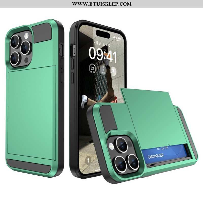 Etui do iPhone 15 Zintegrowany Uchwyt Na Kartę